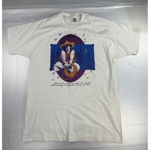 Vintage Single Stitch 1991 Post Industrial Western Lady Shirt sz XL T-Shirt